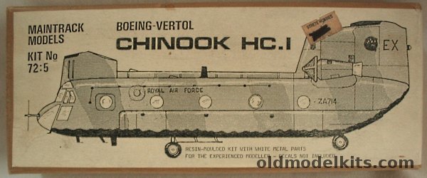 Maintrack 1/72 Boeing-Vertol Chinook HC.1 (HC-1), 72-5 plastic model kit